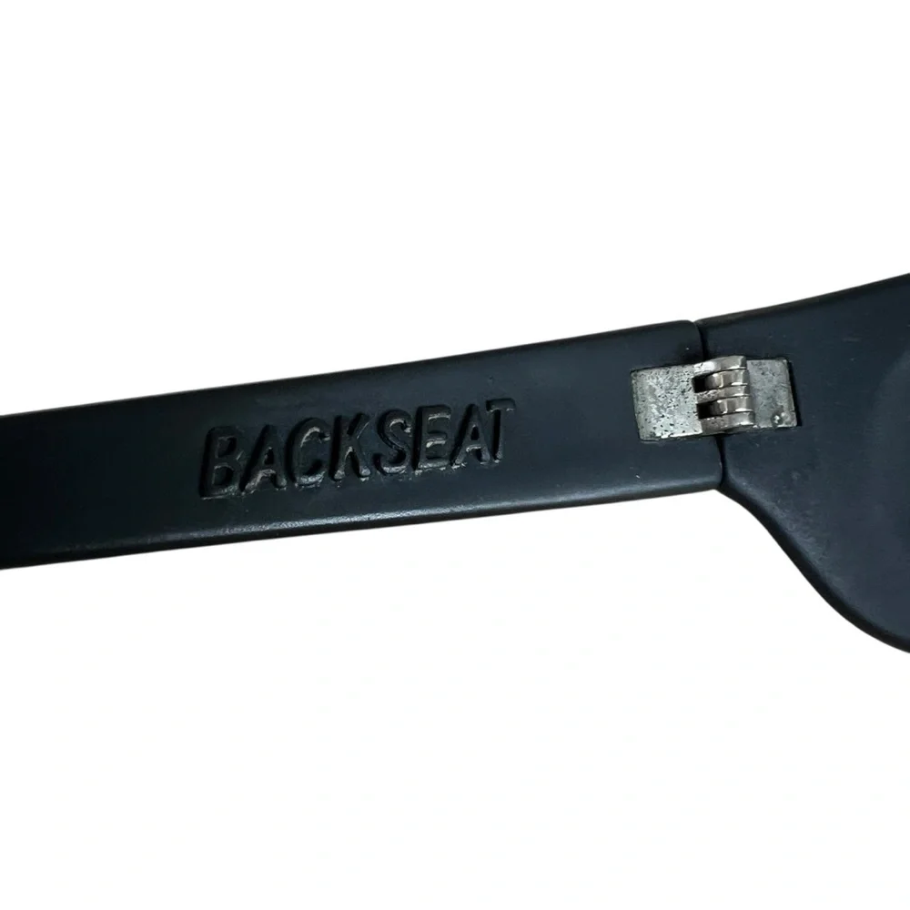 Von Zipper Backseat Sunglasses Y2K Style Matte Black Tinted Lenses READ - Picture 9 of 15